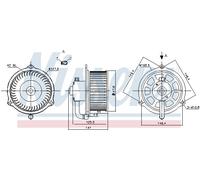 NISSENS 87158 Ventilatore abitacolo per MAZDA