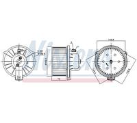 NISSENS 87169 Ventilatore abitacolo per VOLVO