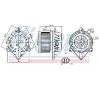 NISSENS 87173 Ventilatore abitacolo per NISSAN,OPEL,RENAULT,RENAULT TRUCKS,VAUXH