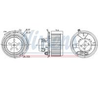 Nissens Ventilatore abitacolo 87185 Elettro per Alfa Romeo