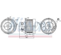 Nissens Ventilatore abitacolo 87187 per Renault Vel Satis e Laguna