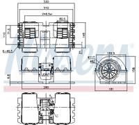 Nissens Ventilatore interno 87194 per Mercedes-Benz, riscaldamento