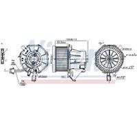 NISSENS 87215 Ventilatore abitacolo per AUDI
