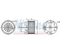 NISSENS 87223 Ventilatore abitacolo per LAND ROVER,VOLVO