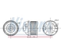 NISSENS 87245 Ventilatore abitacolo per FORD