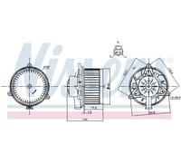 Ventilatore interno NISSENS 87248