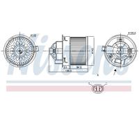 NISSENS 87250 Ventilatore abitacolo per CITROËN,PEUGEOT