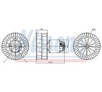 Nissens Ventilatore abitacolo 87253 per Renault Kangoo 1.2 (1998-2003) e Nissan