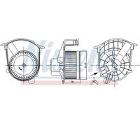 NISSENS 87262 Ventilatore abitacolo