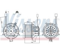 NISSENS 87264 Ventilatore abitacolo