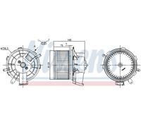 NISSENS 87290 Ventilatore abitacolo per CITROËN,FIAT,OPEL,PEUGEOT,VAUXHALL