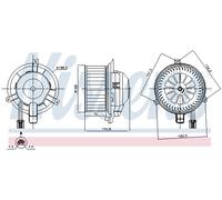 NISSENS 87346 Ventilatore abitacolo per OPEL