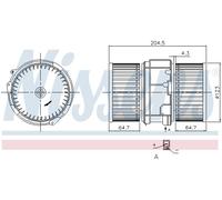 NISSENS 87357 Ventilatore abitacolo per RENAULT
