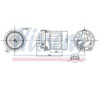 NISSENS 87358 Ventilatore abitacolo per DACIA,RENAULT