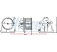 Ventola Riscaldamento Ventilatore Interno Motore Nissens per Audi A4 8D2 B5