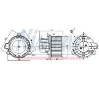 Ventilatore interno NISSENS 87392