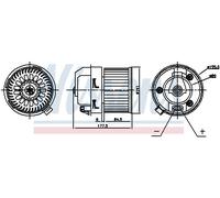 NISSENS 87399 Ventilatore abitacolo