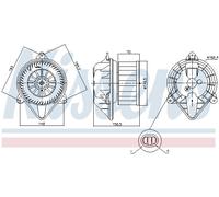 Ventilatore interno NISSENS 87403