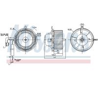 NISSENS 87404 Ventilatore abitacolo per VW