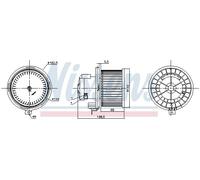 Ventilatore interno NISSENS 87415
