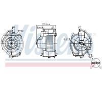 NISSENS 87478 Ventilatore abitacolo per AUDI