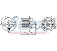 Nissens Ventilatore abitacolo 87483 per Peugeot 307 (3A/C) 2000-2005