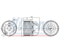 NISSENS 87488 Ventilatore abitacolo per FORD,VOLVO