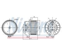 NISSENS 87493 Ventilatore abitacolo per FORD