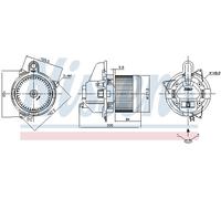 NISSENS 87501 Ventilatore abitacolo per DACIA,RENAULT