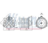 NISSENS 87549 Ventilatore abitacolo per HONDA