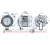 NISSENS 87585 Ventilatore abitacolo per MITSUBISHI
