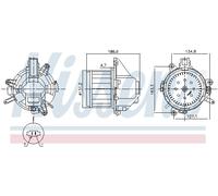 NISSENS 87596 Ventilatore abitacolo per CITROËN,DS,FIAT,OPEL,PEUGEOT,VAUXHALL