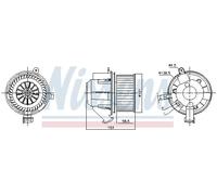 NISSENS 87607 Ventilatore abitacolo per RENAULT,SMART