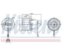 NISSENS 87610 Ventilatore abitacolo per PEUGEOT