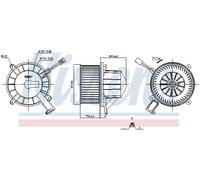 NISSENS 87638 Ventilatore abitacolo per MERCEDES-BENZ