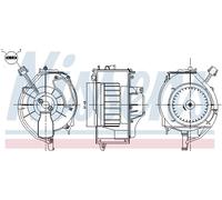 NISSENS 87669 Ventilatore abitacolo per AUDI
