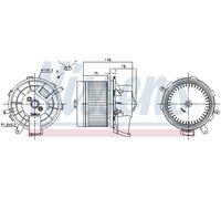 NISSENS 87675 Ventilatore abitacolo per CITROËN,FIAT,OPEL,PEUGEOT,VAUXHALL