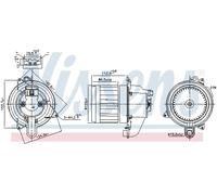 Nissens Ventilatore interno 87709 per Smart Fortwo Coupe