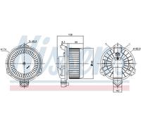 NISSENS 87723 Ventilatore abitacolo per FIAT,SUZUKI