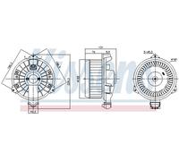 NISSENS 87739 Ventilatore abitacolo per HONDA,JEEP
