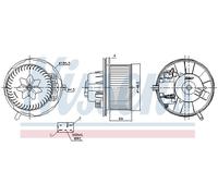NISSENS 87762 Ventilatore abitacolo per AUDI,SEAT,SKODA,VW