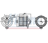 NISSENS 87809 Ventilatore abitacolo per TOYOTA