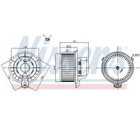 Ventilatore interno NISSENS 87821