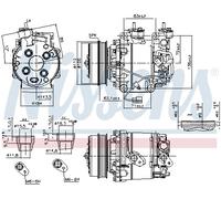 Compressore aria condizionata NISSENS 890035