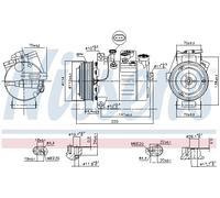 NISSENS 890115 Compressore aria condizionata