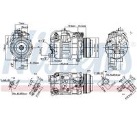 NISSENS 890218 Compressore, Climatizzatore per ALPINA,BMW,ROLLS-ROYCE