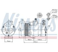 NISSENS 89024 Compressore, Climatizzatore per OPEL,VAUXHALL