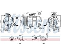 NISSENS 890249 Compressore aria condizionata