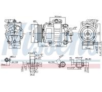 NISSENS 89026 Compressore, Climatizzatore per AUDI,SEAT,SKODA,VW