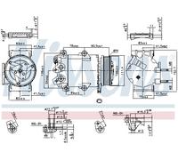 Compressore aria condizionata NISSENS 890321